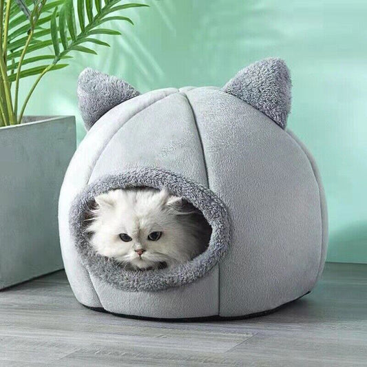 Self Warming Cave Bed for Cats and Small Dogs