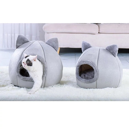 Self Warming Cave Bed for Cats and Small Dogs