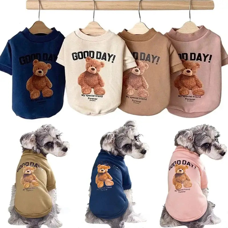 Bear Pattern Pet Sweatshirt