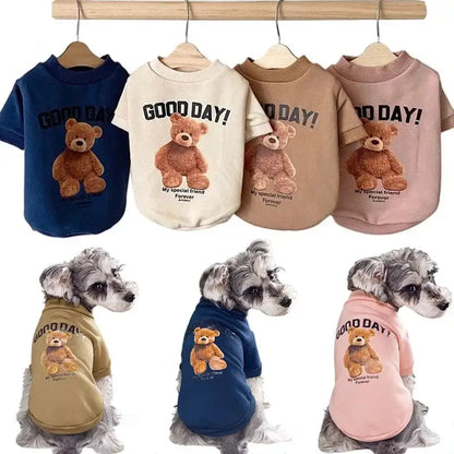 Bear Pattern Pet Sweatshirt